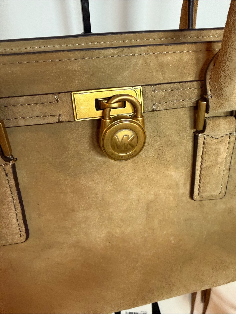 Hamilton Moderne Small Fringed Suede Satchel - Picture 5 of 14